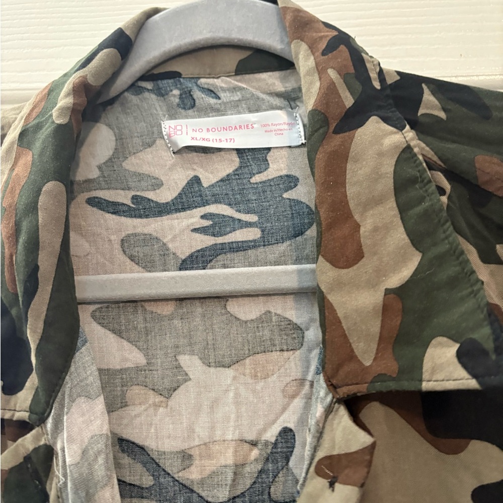 No Boundaries Camouflage Jacket